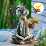 Dragon window garden ornaments resin crafts