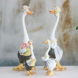 Duck home garden patio ornaments resin