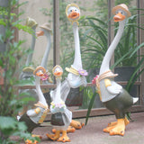 Duck home garden patio ornaments resin