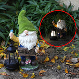 Garden gnome solar lights resin ornaments