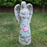 Solar lights angel garden resin decorative ornaments ornaments