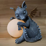 Dragon window garden ornaments resin crafts