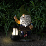 Garden gnome solar lights resin ornaments