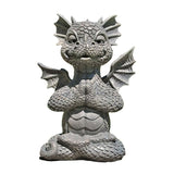 Cute dragon with lights garden resin decorations