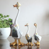 Duck home garden patio ornaments resin