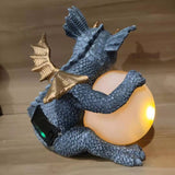 Dragon window garden ornaments resin crafts