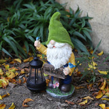 Garden gnome solar lights resin ornaments