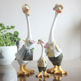 Duck home garden patio ornaments resin