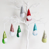 Gnome Ornaments for Christmas Trees- A Set Of Seven