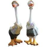 Duck home garden patio ornaments resin