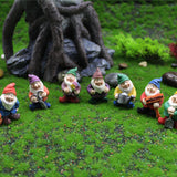 Garden white bearded dwarf gnome ornaments