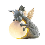 Cute dragon with lights garden resin decorations