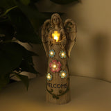 Solar lights angel garden resin decorative ornaments ornaments