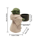 Yoda plant resin holder