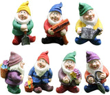 Garden white bearded dwarf gnome ornaments