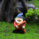 Garden white bearded dwarf gnome ornaments