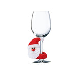 Santa Claus wine glass decoration (wine glass not included)