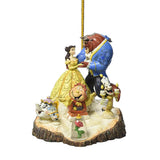 Christmas tree beauty and the beast princess decorative pendant