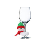 Santa Claus wine glass decoration (wine glass not included)