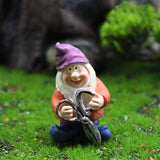 Garden white bearded dwarf gnome ornaments