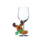 Santa Claus wine glass decoration (wine glass not included)