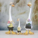 Duck home garden patio ornaments resin