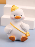 Cute white duck resin ornaments decorations