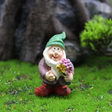 Garden white bearded dwarf gnome ornaments