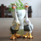 Duck home garden patio ornaments resin