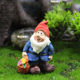 Garden white bearded dwarf gnome ornaments