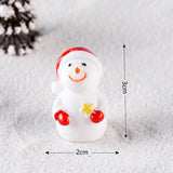 Christmas snowman resin ornament