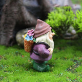 Garden white bearded dwarf gnome ornaments