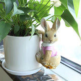 Cute rabbit garden resin ornament