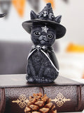 Cute black cat garden decorations resin ornaments