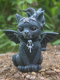 Cute black cat garden decorations resin ornaments