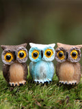 Owl garden ornaments resin decorations