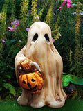 Halloween ghost pumpkin skeleton resin garden ornament