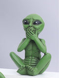 Green alien garden resin ornaments decorations