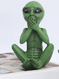 Green alien garden resin ornaments decorations