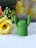 Green frog sticky note clip