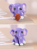 Lovely elephant four-piece garden resin ornaments decorative items