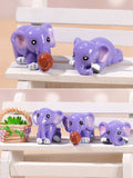 Lovely elephant four-piece garden resin ornaments decorative items