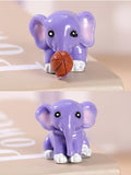 Lovely elephant four-piece garden resin ornaments decorative items