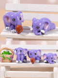 Lovely elephant four-piece garden resin ornaments decorative items