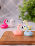 Flamingo five-piece set of resin decorative ornaments