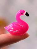 Flamingo five-piece set of resin decorative ornaments