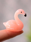 Flamingo five-piece set of resin decorative ornaments