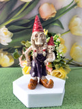 Skeleton dwarf resin garden ornaments decorations