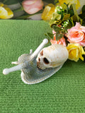 Halloween skeleton snail garden ornament resin decorations