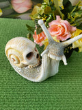 Halloween skeleton snail garden ornament resin decorations